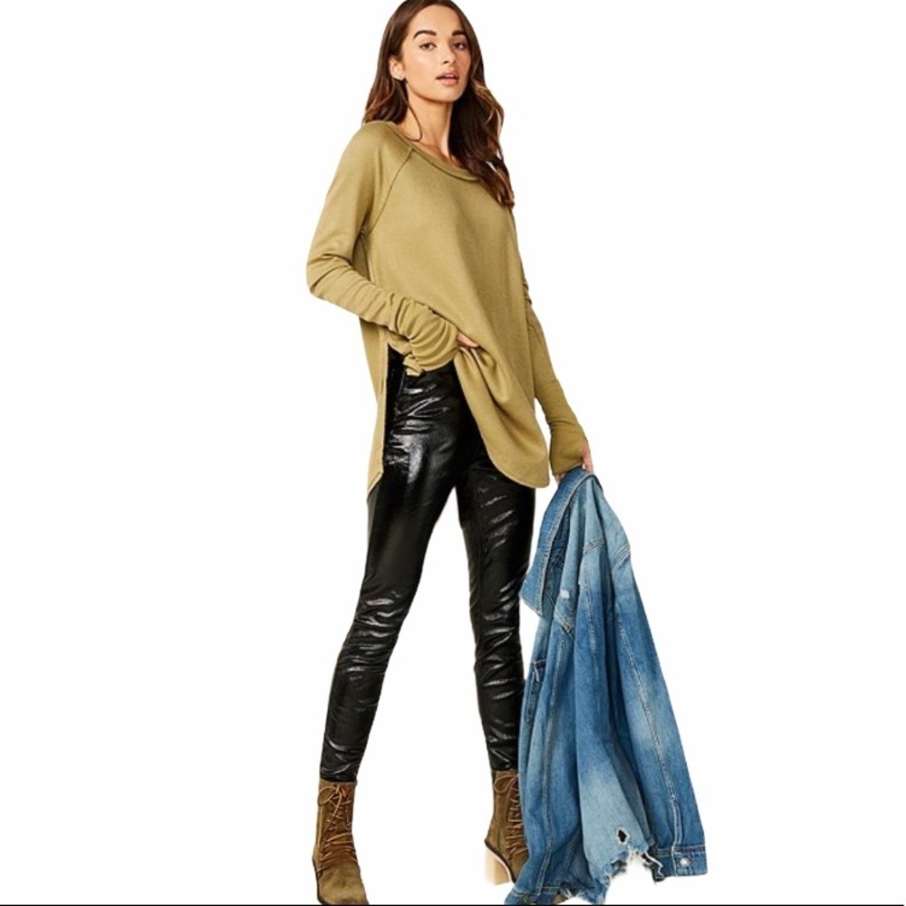 Free People Snowy Long Sleeve Slouchy Thermal Top